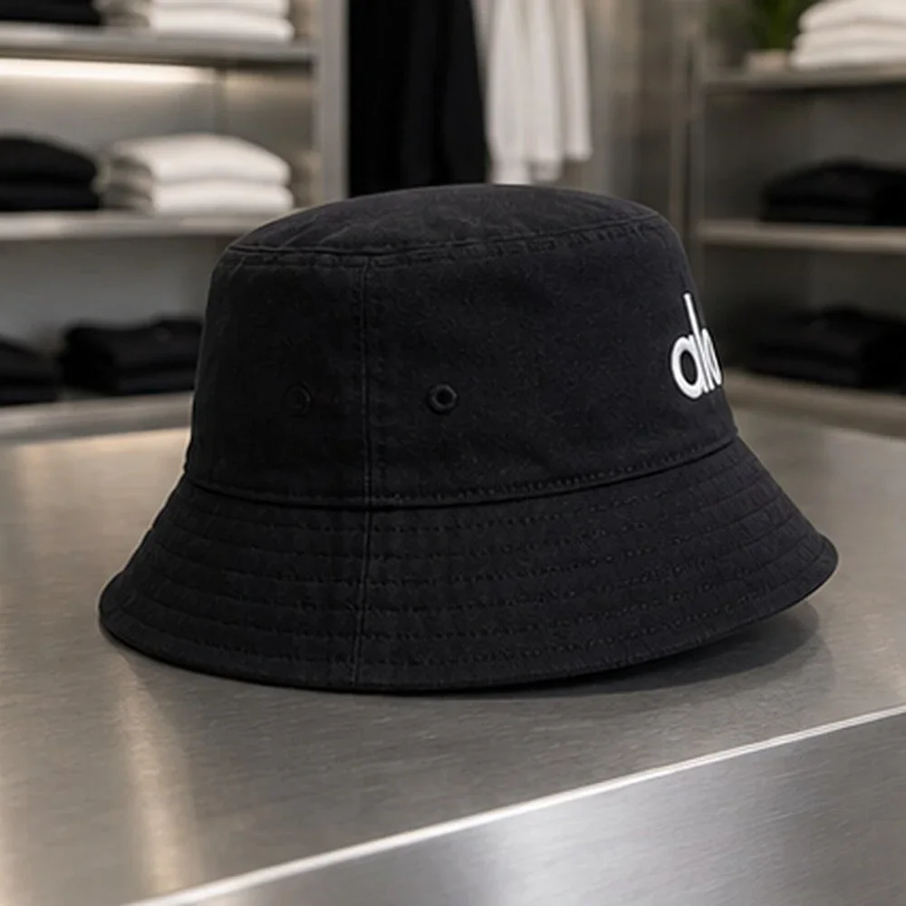 ALO Yoga Black Running Bucket Hat NWT
